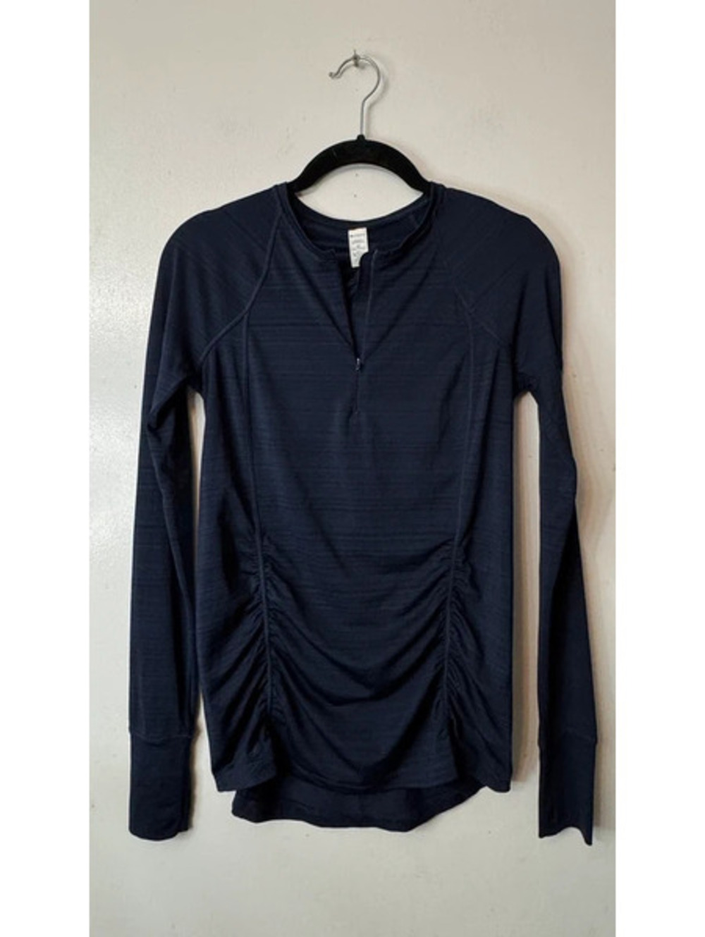 Athleta Pacifica Long Sleeve Top Navy Blue Size XS